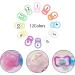 Neoreser Silicone Ring for Pacifiers - 12 Pack Baby Pacifier Holder & Dummy Clips - Transparent Silicone Button Buckles - Buy Online on GoSupps.com