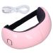 Yumili eye massage device-rechargeable USB heating multi-frequency vibration electrical heating eye massager hot compress heated eye mask eye care device pink