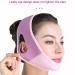 Double Chin Reducer - V-Line Face Slimming Strap & Neck Lift Support Mask (Pink) | Adjustable Compression Tape for Face Shaping - Buy Online on GoSupps.com