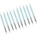 Nail Art Dotting Pen Nail Art Sculpture Pen Highly Accurate 2 Set Silicone Head for Salon - Buy Online on GoSupps.com