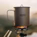 Lixada Titanium Camping Pot with Foldable Handles - 750ml | Lightweight Backpacking Cup for Outdoor Hiking - Buy Online on GoSupps.com