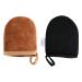 2 x self-tanned gloves with for skinling padded microfiber sunless browning glove facial for face and body