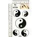 Yin Yang Temporary Tattoos - Waterproof Taoism Symbol Sticker - 8X4 Inch Sheet for Men and Women - Buy Online on GoSupps.com