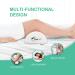Premium Memory Foam Knee Pillow for Side Sleepers - Sciatica Pain Relief - Leg Pillow for Sleeping - Buy Online on GoSupps.com