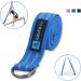 A AZURELIFE Premium 2-in-1 Yoga Mat Strap - Adjustable Carrier Sling & Stretch Bands in Blue - Buy Online on GoSupps.com
