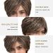 TOPWIAD Women s Beautiful Fluffy Mixed Color Short Human Hair Wig - Soft Natural Look Real Hair Blend - Buy Online on GoSupps.com