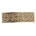 Colcolo Vintage Style Large Celtic Hair Clip Handmade Metal Barrette Gold