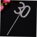 CORHAD Glitter 30th Birthday Cake Toppers Crystal 30th Anniversary Cake Toppers Bling Number Wedding Decoration Cake Decor Diamond Decor Cupcake Toppers Paper Cup Rhinestones - Buy Online on GoSupps.com