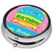Happy Birthday Balloon Round Pill Box | 3 Compartment Portable Travel Organizer for Medications - Buy Online on GoSupps.com