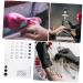 HAPINARY Nail Art Soft Silicone Pad Silicone Stamping Plate Nail Polish Practice Pad Nail Art Stamping Mat Nail Sticker Guide Nails Silicone Mat Manicure Mat 38x29cm White