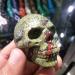 Natural Magic Beautiful Natural Dragon's Blood Stone Hand-Carved Skull As Gift Full of Texture