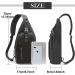 Retee Light Breast Pocket Sling Backpack for Men | Adjustable Crossbody Bag for Outdoor Sports Cycling & Dog Hiking (Black) - Buy Online on GoSupps.com