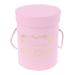 Candy Box 165 * 120mm Round Flower Paper Boxes Lid Hug Bucket Florist Gift Packaging Box Gift Candy Bar Boxes Party Wedding Supply (Color : Red 165x120mm) (Size : Pink 165x120mm)