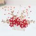 Beavorty Flower Hair Combs Wedding Side Comb Bridal Side Combs Wedding Hair Clip Pearl Comb Clip Crystal Headpiece Handmade Comb Crystal Hair Comb Floral Bridal Clip Manual Headgear Bride - Buy Online on GoSupps.com