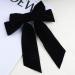Aneneiceera Suede Bow Hair Clip Black Bowknot Velvet Hair Barrette Clip Fench Satin Head Clip Winter Thick Hair Clip Long Bow Tail Headpieces Decorative Hair Accessories for Women and Girls (Black) - Buy Online on GoSupps.com