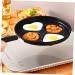 OUNONA 2pcs Breakfast Mini Skillet Crepe Pan Gas Stove Daily Use Frying Pan Nonstick Skillet Pan Burger Steak Pan Handle Pan Egg Frying Pan Mini Egg Pan Stainless Steel Omelet Pan Round 40.8X24.8X3.5CMx2pcs Blackx2pcs - Buy Online on GoSupps.com