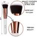 Rose Vanilla Make Up Brush Foundation Kabuki Flat Top - Perfect For Blending Liquid Cream or Flawless Powder Cosmetics - Buffing Stippling Concealer - Premium Quality Synthetic Dense Bristles! - Buy Online on GoSupps.com