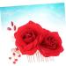 TOVINANNA 1pc Rose Hair Comb Rose Hairpin Flower Hair Comb Rose Hair Clip Women Hair Clip - Buy Online on GoSupps.com