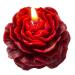 Burgundy Peony Flower Shape Candles for Women Friends Colleague Classmates Gift 3 Inch Pastel Aesthetic Scented Candle Red