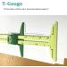 BigTeddy 5-in-1 Handy Sliding Sewing Gauge for Quilting - T-Gauge, Hem Gauge, Seam Allowance, Buttonhole Spacer, Circle Compass - Buy Online on GoSupps.com