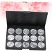Outanaya 15 Eyeshadow Case Empty Cosmetic Travel Makeup Case Cosmetic Cases for Traveling Empty Makeup Silver - Buy Online on GoSupps.com