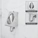 304 Stainless Steel urinals Induction Wall-Mounted Drainage Public Toilet urinals Square Wall-Mounted Men's urinals Bathroom Accessories for Homes Hotels Schools - Buy Online on GoSupps.com