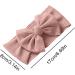 Baby Headbands 2 Pcs | Baby Bows Nylon Headband Set for Girls | Soft Elastic Hair Bands for Newborns & Toddlers (Pink/White) - Buy Online on GoSupps.com