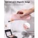 FERYES Travel Makeup Brush Holder - Magnetic Anti-Fall Out Silicon Organizer, Portable & Sleek - Pink - Buy Online on GoSupps.com