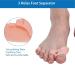 5 Pairs Soft Gel Toe Separator Spacers for Bunion Valgus Correction - Buy Online on GoSupps.com
