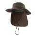 Home Prefer Outdoor UPF50+ Mesh Sun Hat Wide Brim Fishing Hat with Neck Flap Army Green