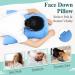 Prone Pillow for Sleeping After Eye Surgery - Arm Hole & Massage Head Cradle - Vitrectomy & Retinal Detachment Recovery - Stomach Sleeper - Blue - Buy Online on GoSupps.com