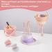 Makeup Brush Cleaning Mat Silicone Makeup Brush Holder Foldable Makeup Brush Scrubber Pad Cleaning Mat Drying Hook Daily Storage 3-in-1 Portable Makeup Tool (Pink) - Buy Online on GoSupps.com