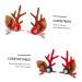 minkissy 6 Pairs Christmas Antler Hair Clip Christmas Hair Clips Antler Hairpins Red Hair Clips Hair Accessory for Girls Christmas Cosplay Accessories Antler Ear Headpiece Kids Hairpin Cute - Buy Online on GoSupps.com