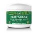 Natural Hemp Cream for Joints, Muscles, Back, Knees, Neck - Fast Acting Potent Hemp Oil Extract Rub with Arnica, Vitamin B6, MSM, & Emu Oil - 4 oz - Made in USA