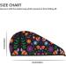 Colorful Floral Hair Towel Wrap - Quick Drying Hair Turban with Button | Premium Hair Drying Towel - Buy Online on GoSupps.com