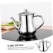 Milisten 1pc Stainless Steel Oil Pot Stainless Steel Cooking Supplies Vinegar Bottle Soy Sauce Bottle Household Leak Proof Soy Sauce Dispenser Leakage Proof Frying Grease Olive Oil Bottle - Buy Online on GoSupps.com