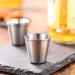 Stillwen Stainless Steel Schnapps Cups - 4 Pack 304 Metal Schnapps Glasses with Stackable Design & Leather Bag for Camping Hiking & Picnics (70ml) - Buy Online on GoSupps.com