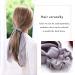 Kakaco Black Satin Silk Hair Scrunchies - Pack of 4 | Elastic Hair Ties Bands for Women and Girls | Red Ponytail Holder - Style A - Buy Online on GoSupps.com