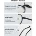 Abetos Retro Blue Light Filter Glasses for Men & Women - Modern Round Anti-Blue Light Reading Glasses - 1.5x Visual Aid - Buy Online on GoSupps.com
