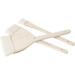 ZOENHOU 6 Pack Flat Hake Brushes Set - Professional Goat Hair Paintbrushes for Background Work, Pottery, Watercolor Wash Painting - 6 Sizes 1-4 - Buy Online on GoSupps.com