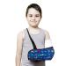 Fogsun Child Arm Sling shoulder moving career kids arm with the waistband and storage bags for children broken arm elbow wrist support and restoration of injuries
