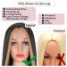 Kalyss 26 Long Synthetic Lace Front Wig for Women - Black with Brown Stripes & Dark Roots - Natural Looking Middle Part Hair Wig - Buy Online on GoSupps.com