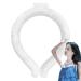 Cooling Device for Neck - Collar Ice Tube for Body Cooling Neck Wraps - Outdoor Wearable Cooling Wraps for Offices Concerts Home Gym Fanelod White Below 18 Degrees
