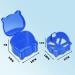 Denture Case with Strainer & Retainer Cup | Portable Denture Bath for Travel & Daily Cleaning (Blue) - Ideal for Dentures, Retainers, Night Guard & Mouth Guard - Buy Online on GoSupps.com
