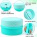 Juome Silicone Travel Containers for Toiletries | Leak-proof Travel Jars for Creams | Travel Essentials Kit for Women (Blue) - Buy Online on GoSupps.com