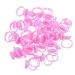 Healeved Anneaux Pigmentaires 100 Pi ces Taille Moyenne Support De Pigment Pour Extensions De Cils Professionnels Utilisation Maquillage Precision T ches rose