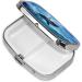Ocean Fish Printing Pill Case - 2 Compartment Cute Travel Pill Box Organizer for Pocket & Purse - Perfect Travel Gift - Buy Online on GoSupps.com