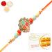 Ghasitaram Gifts Rakhi for Brother Rakhis Online - The Beautiful Colours of Our Lives Rakhi with 400 GMS of Besan Barfi Rakhi Set with 400 gms of Besan Barfi