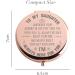 Java Wood Rose Gold Travel Makeup Mirror - Daughter Wedding Bride Gift from Mom & Dad | Daughter Day, Birthday, Graduation, Christmas, Farewell Present | Gifts for Daughter on Wedding Day - Buy Online on GoSupps.com