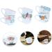Zerodeko 6pcs Cups Tea Durable Delicate Fu Teaware Household Single Hand-Painted Exquisite Ceramic Kung As Shown 8X6X5CM - Buy Online on GoSupps.com